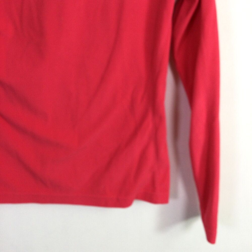 Spyder Womens Activewear Top 1/4 Zip Mock-Neck Long Sleeves Pink Size 10 - Picture 13 of 16